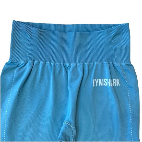 Gymshark Compression Cropped Leggings Womens Small Blue *Read - Picture 5 of 7